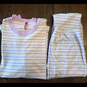 Hanna Andersson Striped Long John Pajamas Medium